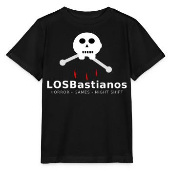 La « Nuit sanglante » de LosBastiano – Skull & Bones - T-shirt bio MINI CREATOR Stanley/Stella Enfant - noir - Devant - Mikhail (115cm)