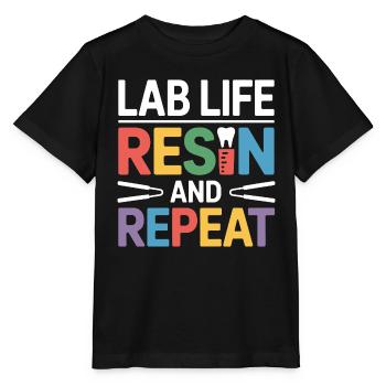 Dental Lab Technician Work Art  - Stanley/Stella MINI CREATOR Kids’ T-Shirt - black - Front - Mikhail (115cm)
