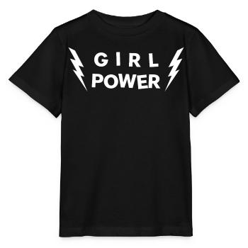 GIRL POWER - Lucky Charm - Stanley/Stella MINI CREATOR Kids’ T-Shirt - black - Front - Mikhail (115cm)