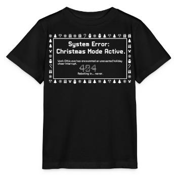 Mode Noël Actif - T-shirt bio MINI CREATOR Stanley/Stella Enfant - noir - Devant - Mikhail (115cm)