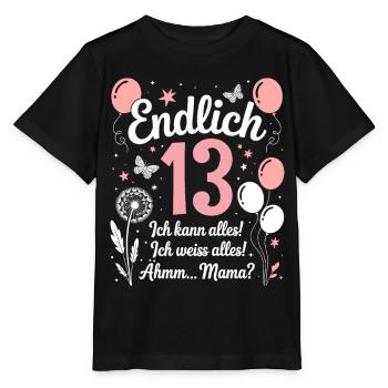 Enfin 13 Anniversaire 13 Ans Cadeau Fille - T-shirt bio MINI CREATOR Stanley/Stella Enfant - noir - Devant - Mikhail (115cm)