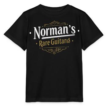 Logo vintage de la guitare rare de Norman - T-shirt bio MINI CREATOR Stanley/Stella Enfant - noir - Devant - Mikhail (115cm)
