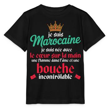 Je Suis Marocaine Femme Marocaine - T-shirt bio MINI CREATOR Stanley/Stella Enfant - noir - Devant - Mikhail (115cm)