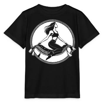 Fliegender Teppich Design – Magischer Orient - Stanley/Stella Kinder T-Shirt MINI CREATOR  - Schwarz - Vorne - Mikhail (115cm)