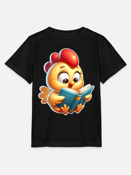 Huhn Lesen - Stanley/Stella Kinder T-Shirt MINI CREATOR - Schwarz