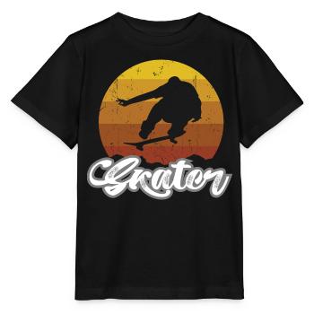 Skater - Stanley/Stella MINI CREATOR Kids’ T-Shirt - black - Front - Mikhail (115cm)