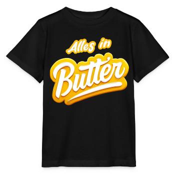 Alles in Butter - Stanley/Stella Kinder T-Shirt MINI CREATOR  - Schwarz - Vorne - Mikhail (115cm)