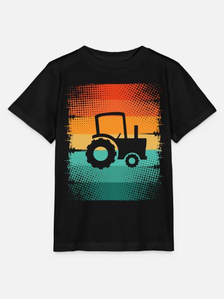 Traktor - Stanley/Stella Kinder T-Shirt MINI CREATOR - Schwarz