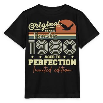 November 1980 Anniversary 1980 November 1980 - Stanley/Stella MINI CREATOR Kids’ T-Shirt - black - Front - Mikhail (115cm)