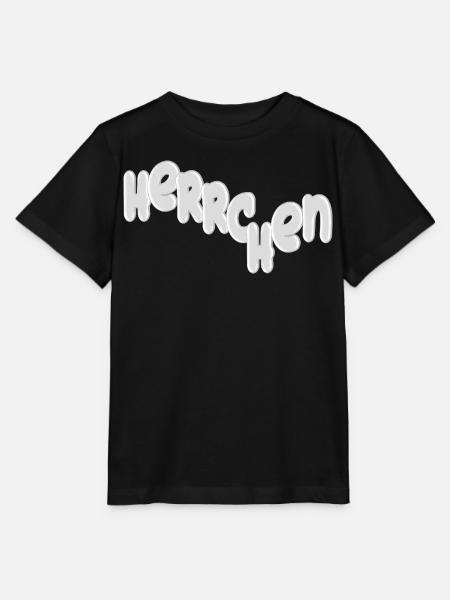 Herrchen Schriftzug 3D - Stanley/Stella Kinder T-Shirt MINI CREATOR  - Schwarz