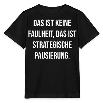 Typographie de rupture stratégique - T-shirt bio MINI CREATOR Stanley/Stella Enfant - noir - Devant - Mikhail (115cm)