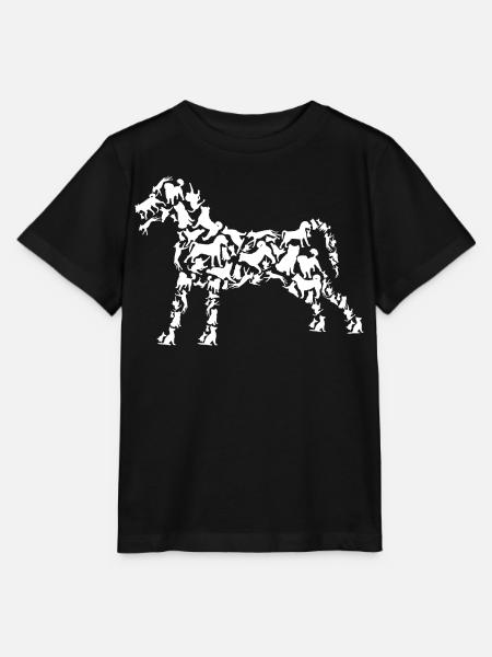 Hund Zeichnung - Stanley/Stella Kinder T-Shirt MINI CREATOR - Schwarz