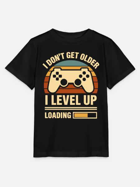 I Dont Get Older I Level Up Gamer - Stanley/Stella Kinder T-Shirt MINI CREATOR  - Schwarz