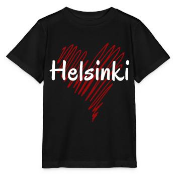 Ich liebe Helsinki, Helsinki Finnland - Stanley/Stella Kinder T-Shirt MINI CREATOR  - Schwarz - Vorne - Mikhail (115cm)