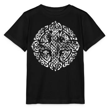Celtic Cross - Stanley/Stella MINI CREATOR Kids’ T-Shirt - black - Front - Mikhail (115cm)