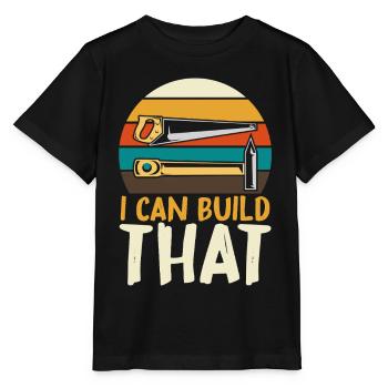 Ich kann das bauen DIY - Stanley/Stella Kinder T-Shirt MINI CREATOR  - Schwarz - Vorne - Mikhail (115cm)