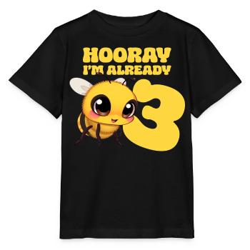 Bee Kids 3e anniversaire Fête d’anniversaire des enfants - T-shirt bio MINI CREATOR Stanley/Stella Enfant - noir - Devant - Mikhail (115cm)
