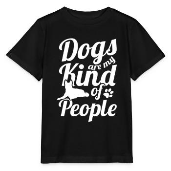 Les chiens sont mon genre de personnes - T-shirt bio MINI CREATOR Stanley/Stella Enfant - noir - Devant - Mikhail (115cm)