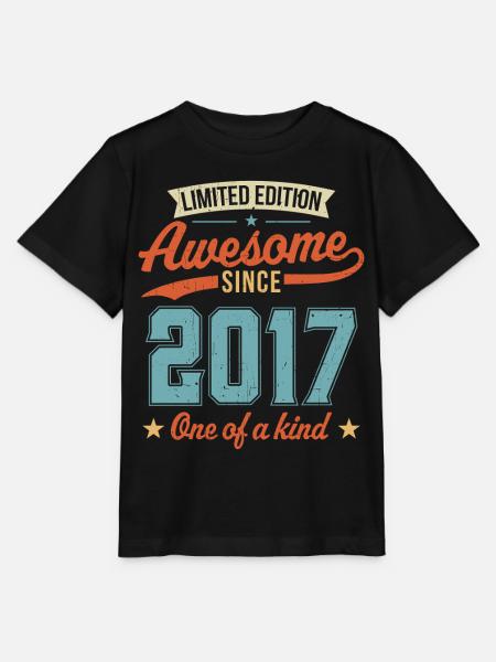 Genial seit 2017 - Stanley/Stella Kinder T-Shirt MINI CREATOR  - Schwarz