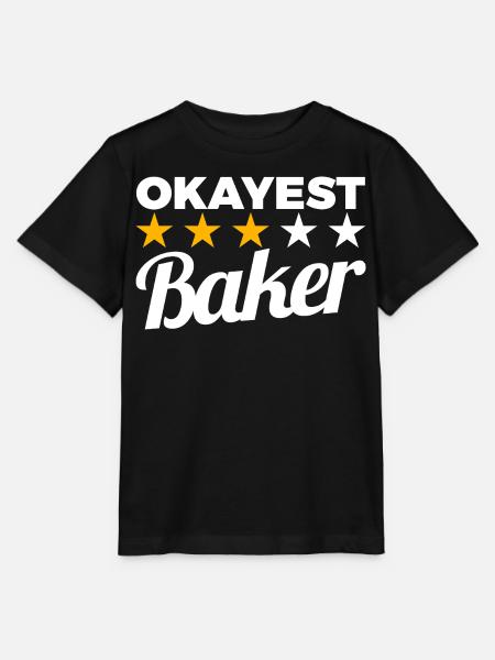 Okayest Baker - Stanley/Stella Kinder T-Shirt MINI CREATOR  - Schwarz
