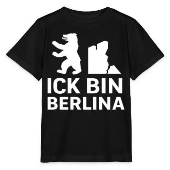 Ick bin Berlina - Stanley/Stella Kinder T-Shirt MINI CREATOR  - Schwarz - Vorne - Mikhail (115cm)