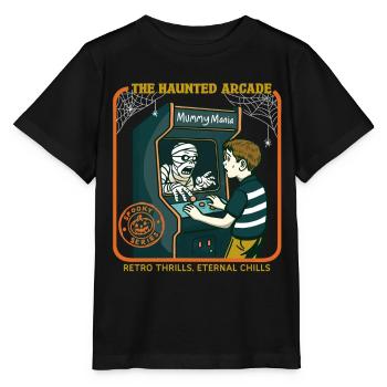 The Haunted Arcade - Stanley/Stella MINI CREATOR Kids’ T-Shirt - black - Front - Mikhail (115cm)