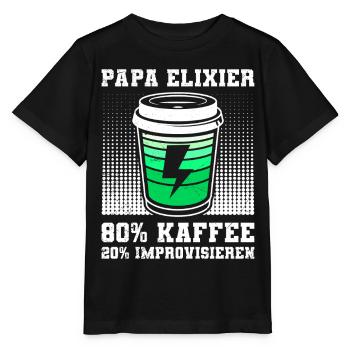 Expectant Father ALPAKAPAPA Retro Funny - Stanley/Stella MINI CREATOR Kids’ T-Shirt - black - Front - Mikhail (115cm)