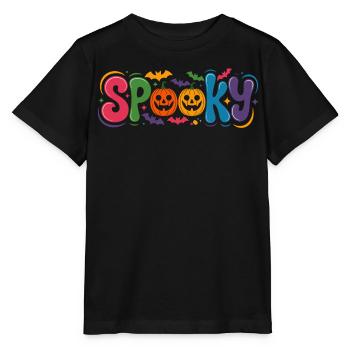 Spuk Halloween Cartoon Kürbisse - Stanley/Stella Kinder T-Shirt MINI CREATOR  - Schwarz - Vorne - Mikhail (115cm)