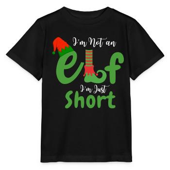Je ne suis pas petit, je suis elfe - T-shirt bio MINI CREATOR Stanley/Stella Enfant - noir - Devant - Mikhail (115cm)