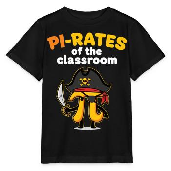 Pi-rates of the Classroom Math Teacher - Stanley/Stella MINI CREATOR Kids’ T-Shirt - black - Front - Mikhail (115cm)