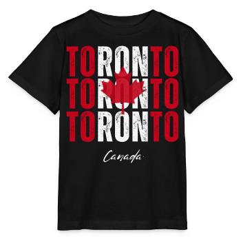 Toronto, Kanada, ich liebe Toronto - Stanley/Stella Kinder T-Shirt MINI CREATOR  - Schwarz - Vorne - Mikhail (115cm)