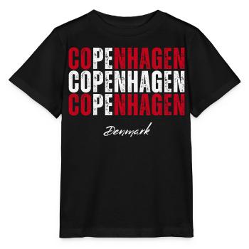 Copenhagen Denmark, memory of Copenhagen - Stanley/Stella MINI CREATOR Kids’ T-Shirt - black - Front - Mikhail (115cm)