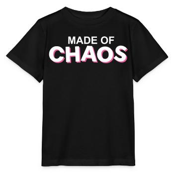 Made of Chaos pink accent - Stanley/Stella MINI CREATOR Kids’ T-Shirt - black - Front - Mikhail (115cm)