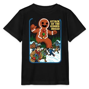 Angriff des Lebkuchens - Stanley/Stella Kinder T-Shirt MINI CREATOR  - Schwarz - Vorne - Mikhail (115cm)