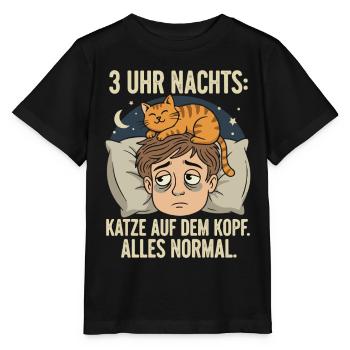 KaterKopf – Trois heures du matin - T-shirt bio MINI CREATOR Stanley/Stella Enfant - noir - Devant - Mikhail (115cm)