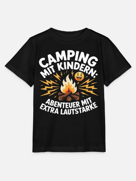 Camping mit Kindern Abenteuer Lautstark - Stanley/Stella Kinder T-Shirt MINI CREATOR  - Schwarz