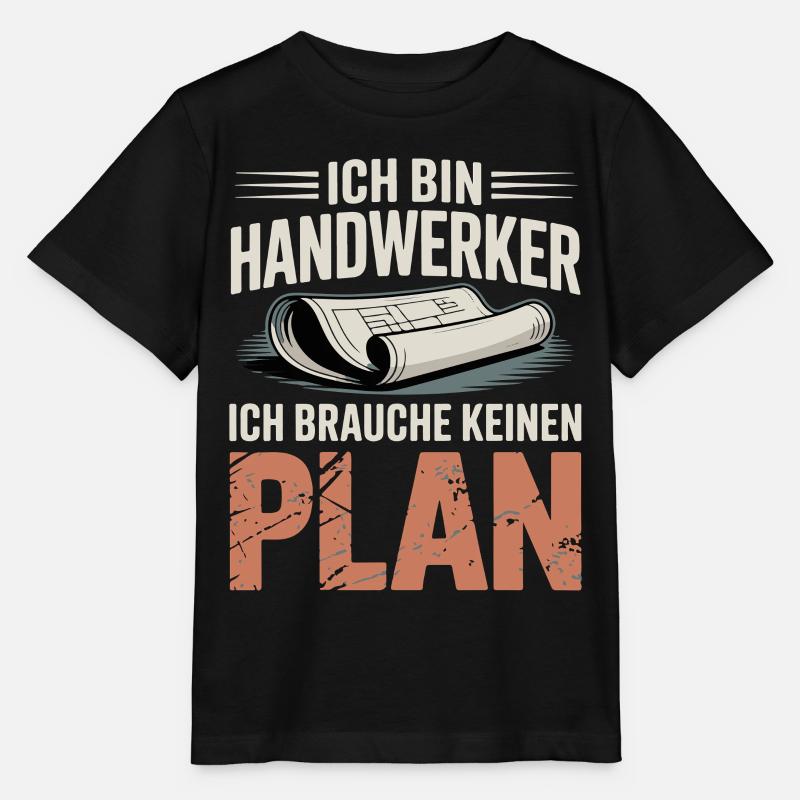 Handwerker Ohne Plan - Stanley/Stella Kinder T-Shirt MINI CREATOR  - Schwarz
