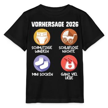Bald Mama VORHERSAGE 2026 Lustiges - Stanley/Stella Kinder T-Shirt MINI CREATOR  - Schwarz - Vorne - Mikhail (115cm)