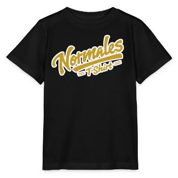 T-shirt normal jaune - T-shirt bio MINI CREATOR Stanley/Stella Enfant - noir - Devant - Mikhail (115cm)