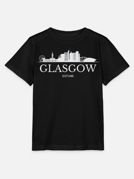 Glasgow Skyline, Glasgow, Schottland - Stanley/Stella Kinder T-Shirt MINI CREATOR - Schwarz