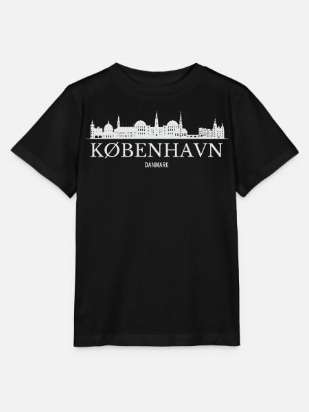 Copenhague Skyline, Copenhague Danemark - T-shirt bio MINI CREATOR Stanley/Stella Enfant - noir