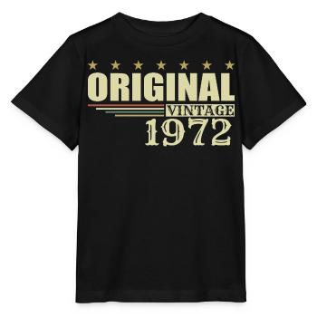 1972 Geburtstag 1972 - Stanley/Stella Kinder T-Shirt MINI CREATOR  - Schwarz - Vorne - Mikhail (115cm)