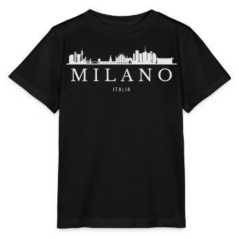 Milan Skyline, Milan Italy - Stanley/Stella MINI CREATOR Kids’ T-Shirt - black - Front - Mikhail (115cm)