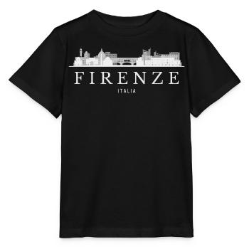 Florenz Skyline, Florenz, Italien - Stanley/Stella Kinder T-Shirt MINI CREATOR  - Schwarz - Vorne - Mikhail (115cm)