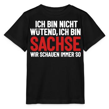 Je ne suis pas en colère, je suis Saxon - T-shirt bio MINI CREATOR Stanley/Stella Enfant - noir - Devant - Mikhail (115cm)
