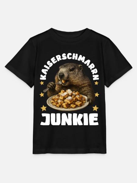 Kaiserschmarrn Junkie Murmeltier Alpen - Stanley/Stella Kinder T-Shirt MINI CREATOR - Schwarz