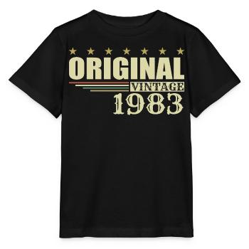1983 Geburtstag 1983 - Stanley/Stella Kinder T-Shirt MINI CREATOR  - Schwarz - Vorne - Mikhail (115cm)