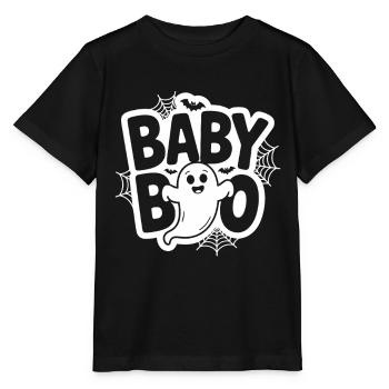 Baby Boo Halloween Ghost - Stanley/Stella MINI CREATOR Kids’ T-Shirt - black - Front - Mikhail (115cm)