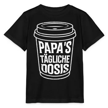 DAD'S DAILY DOSE - Stanley/Stella MINI CREATOR Kids’ T-Shirt - black - Front - Mikhail (115cm)