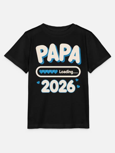Papa Loading 2026 - Stanley/Stella Kinder T-Shirt MINI CREATOR - Schwarz
